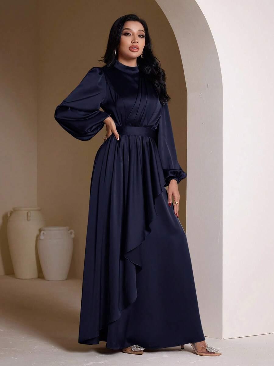 VEILORIE SATYNOWA MAXI SUKIENKA S06__S