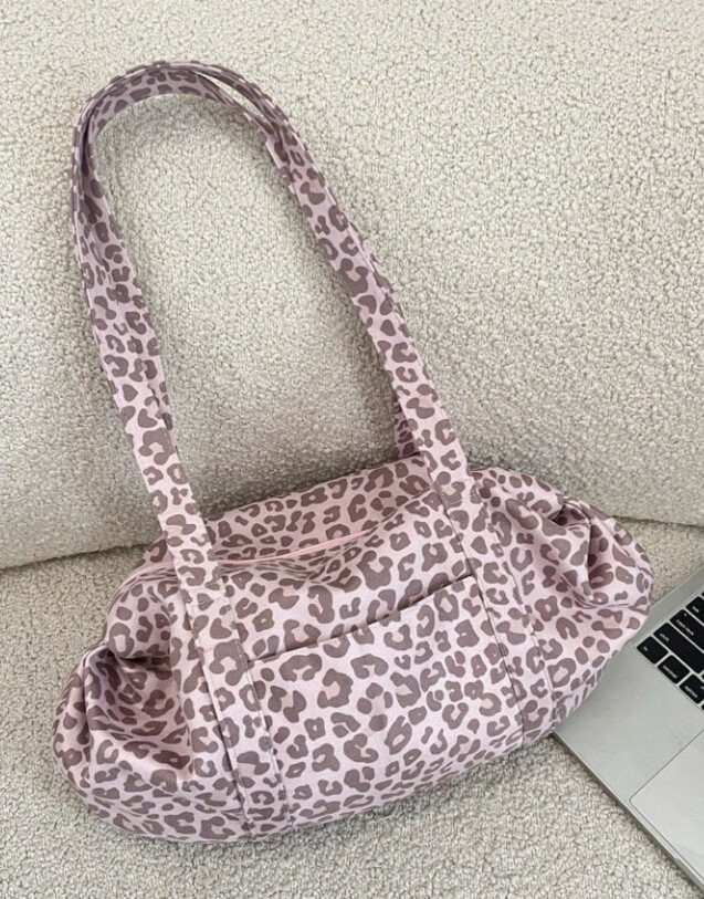 SHEIN RÓŻOWA TORBA ANIMAL PRINT S07__40X25
