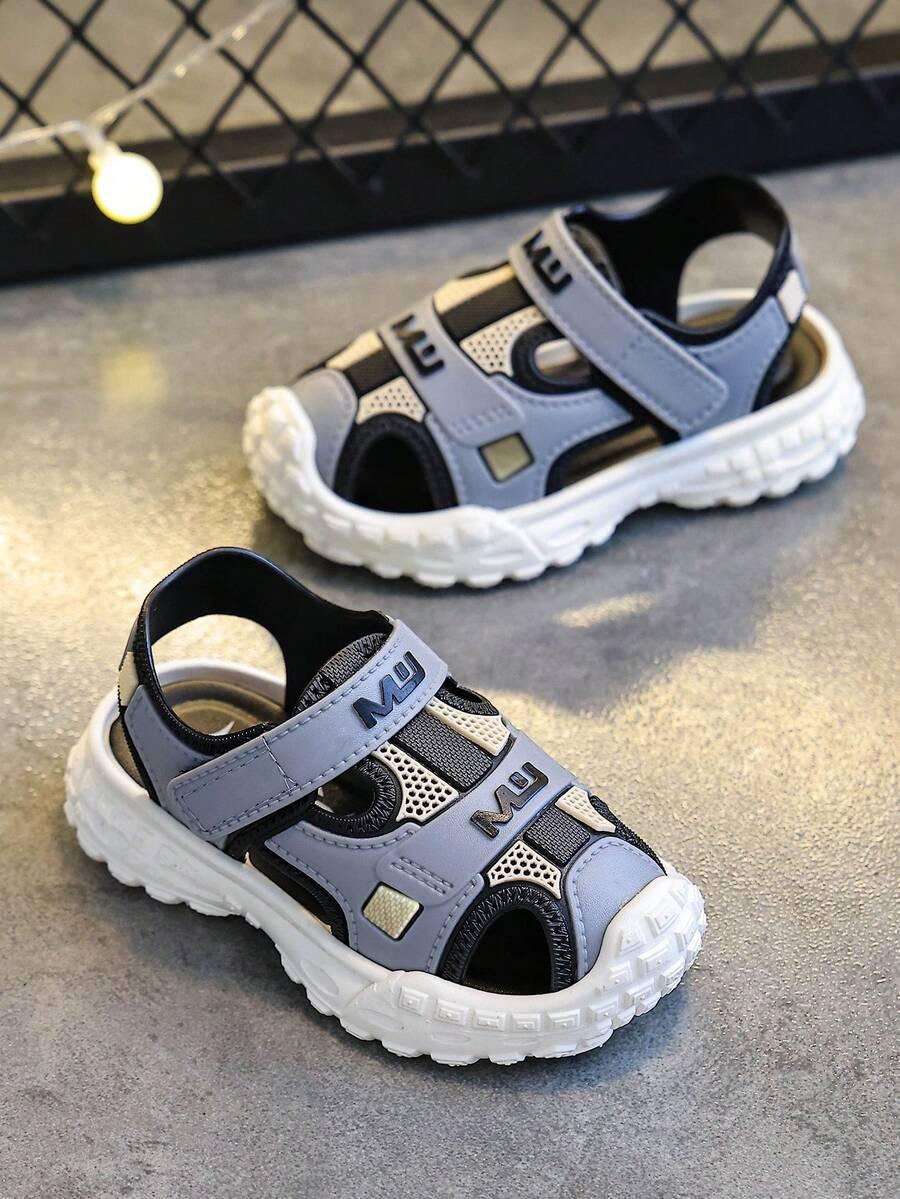 FASHION NIEBIESKIE SANDAŁY ZAPINANE NA RZEPY S06__28-29