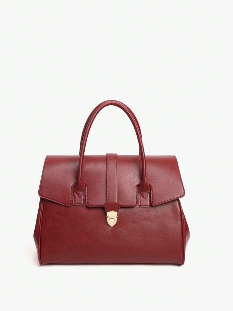 SHEIN BORDOWA TOREBKA IMITACJA SKÓRY S07__31X18X48