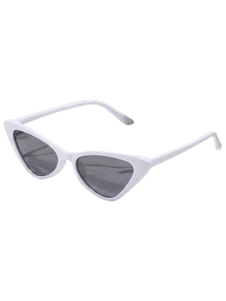 SHEIN BIAŁE OKULARY PRZECIWSŁONECZNE S07