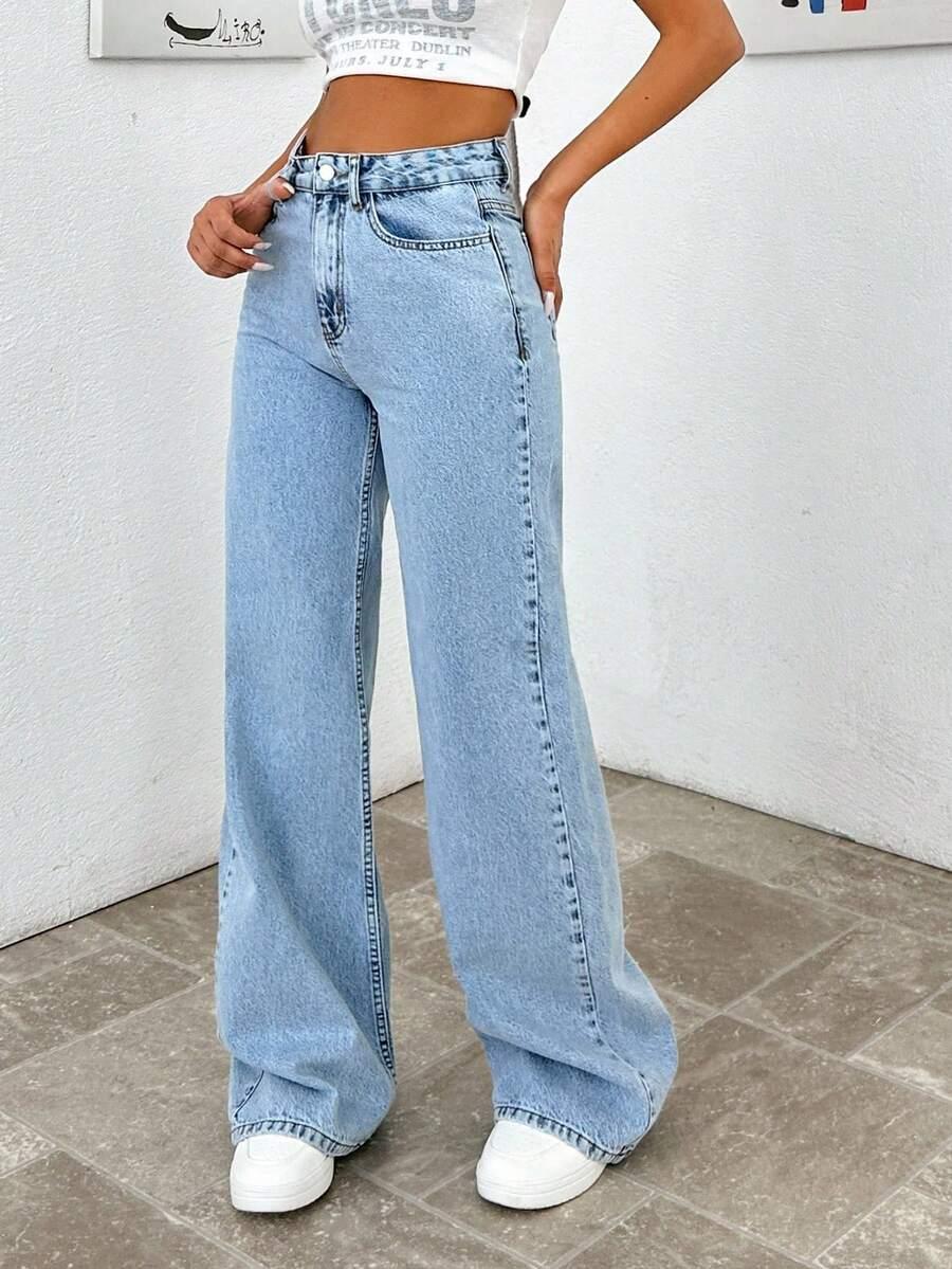 EURMUSE NIEBIESKIE SPODNIE JEANS S06__S