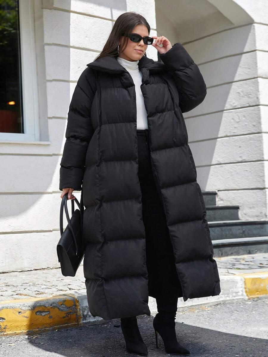 SHEIN CZARNA PIKOWANA KURTKA ZAMEK W01__50