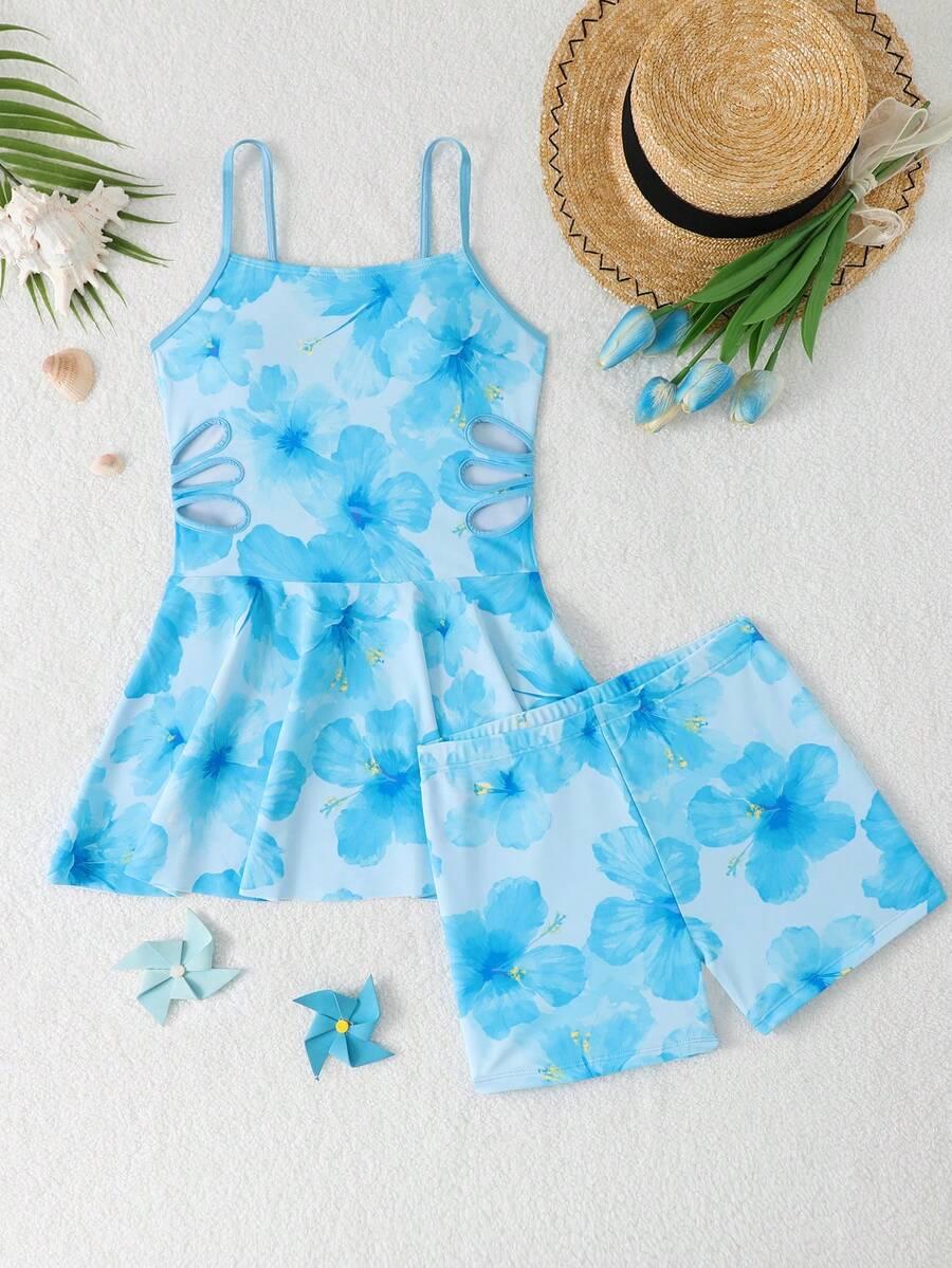 SHEIN DWUCZĘŚCIOWY STRÓJ KĄPIELOWY S09__134-140
