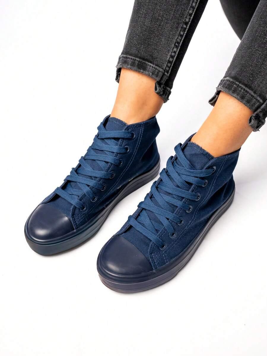 SHEIN GRANATOWE SZNUROWANE TRAMPKI S06__41