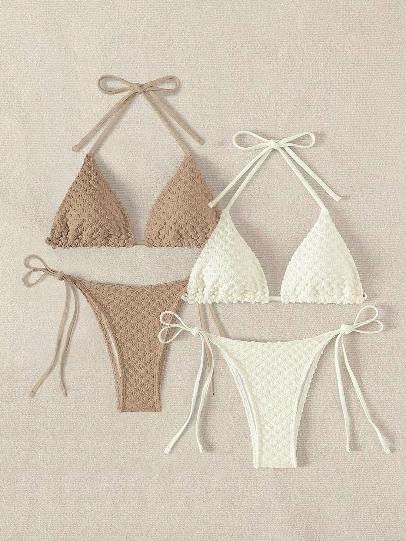 SHEIN DWUCZĘŚCIOWY STRÓJ KĄPIELOWY 2-PACK S09__XS