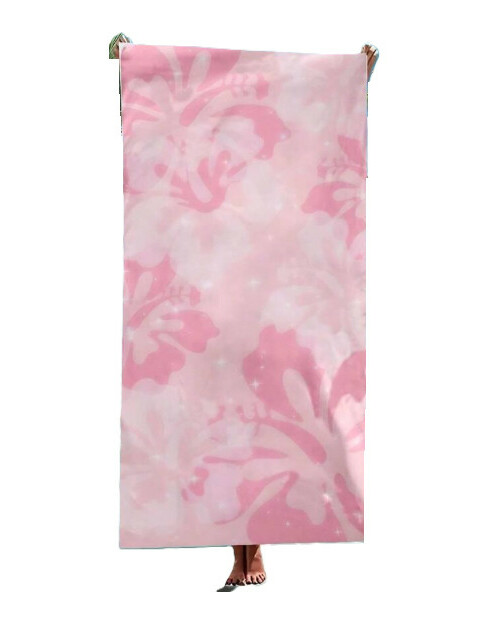 SHEIN RÓŻOWY RĘCZNIK PLAŻOWY S07__90X180CM