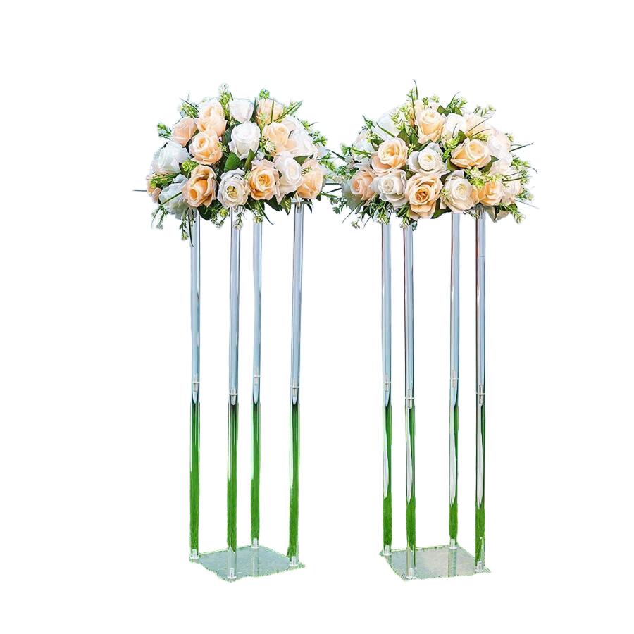 SHEIN KWADRATOWY AKRYLOWY STOJAK NA KWIATY S07__50CM