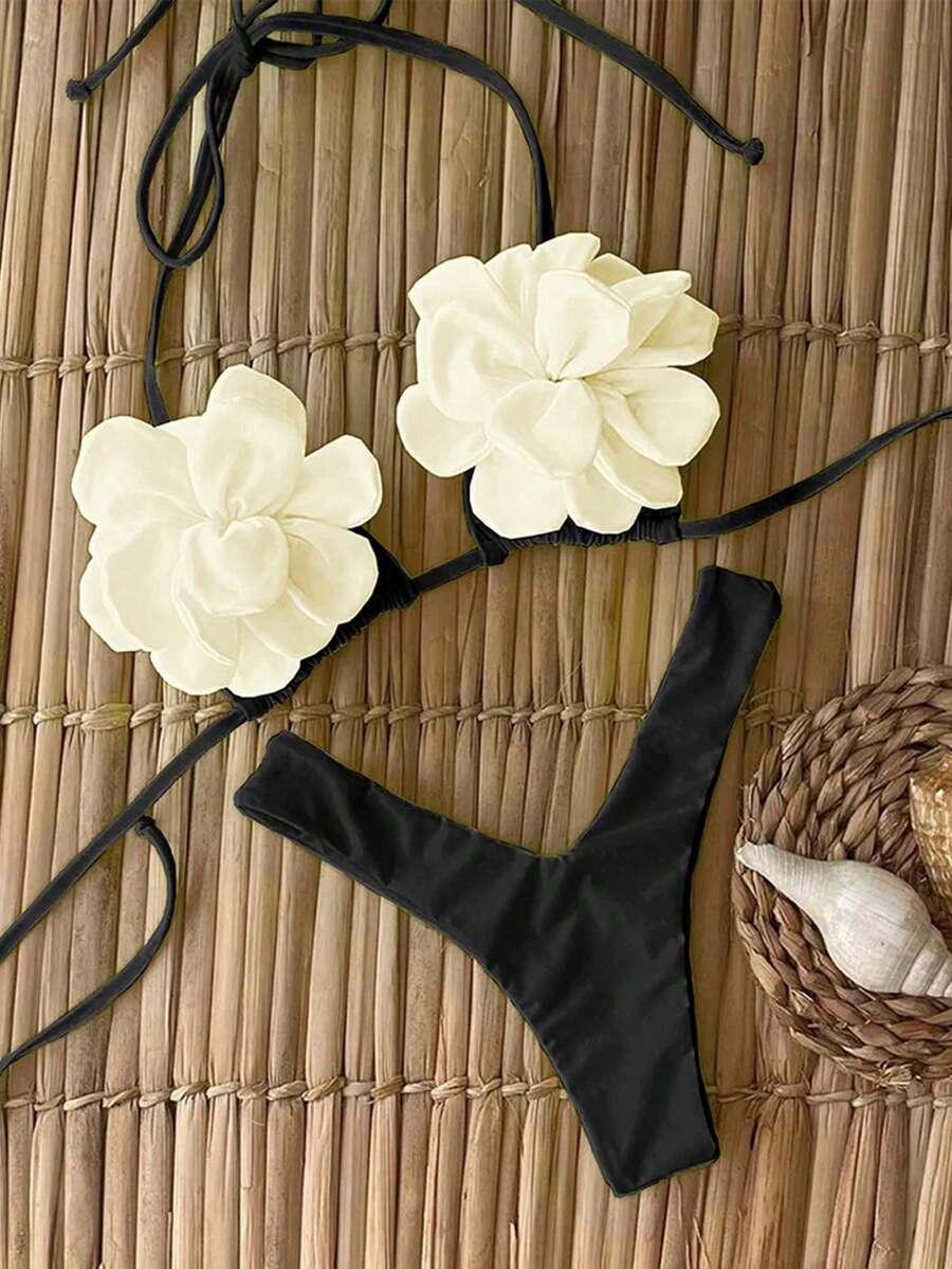 SHEIN DWUCZĘŚCIOWY STRÓJ KĄPIELOWY S06__M