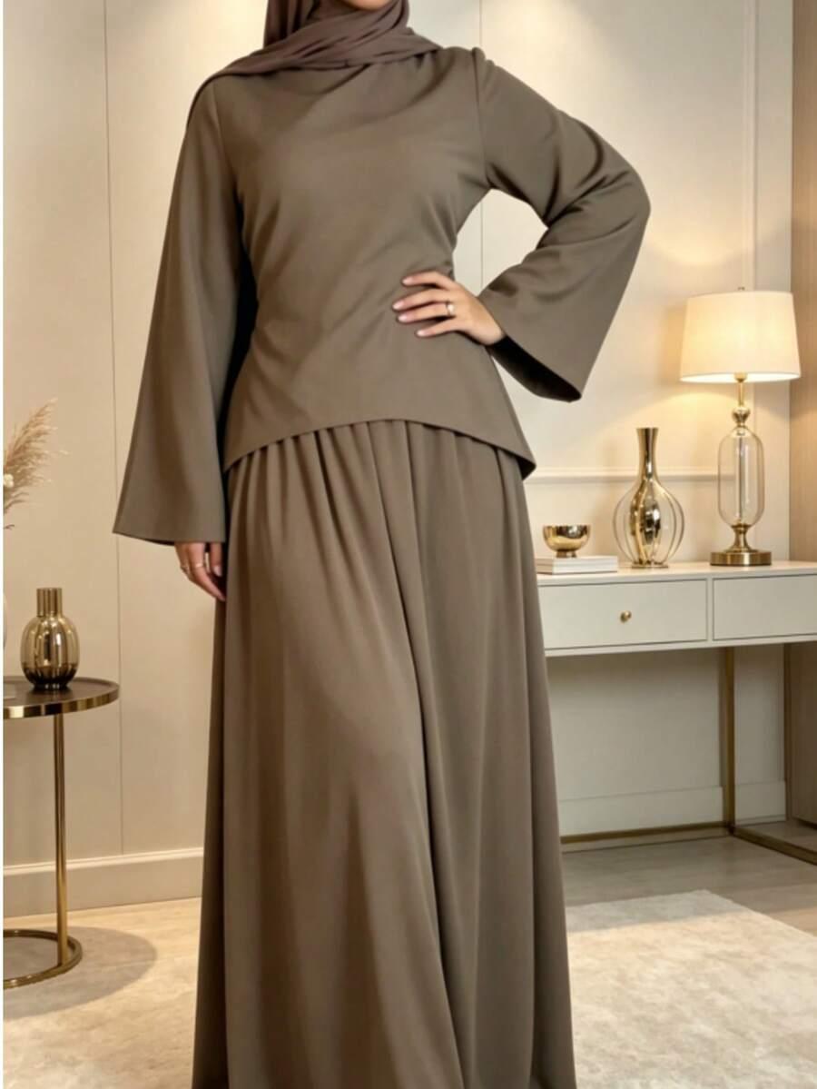 SHEIN KOMPLET BLUZKA SPÓDNICA S06__XXL