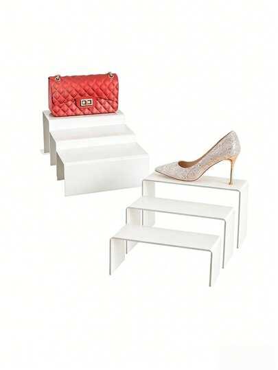 SHEIN BIAŁE EKSPOZYTORY 3-PACK S07__21X8X10CM