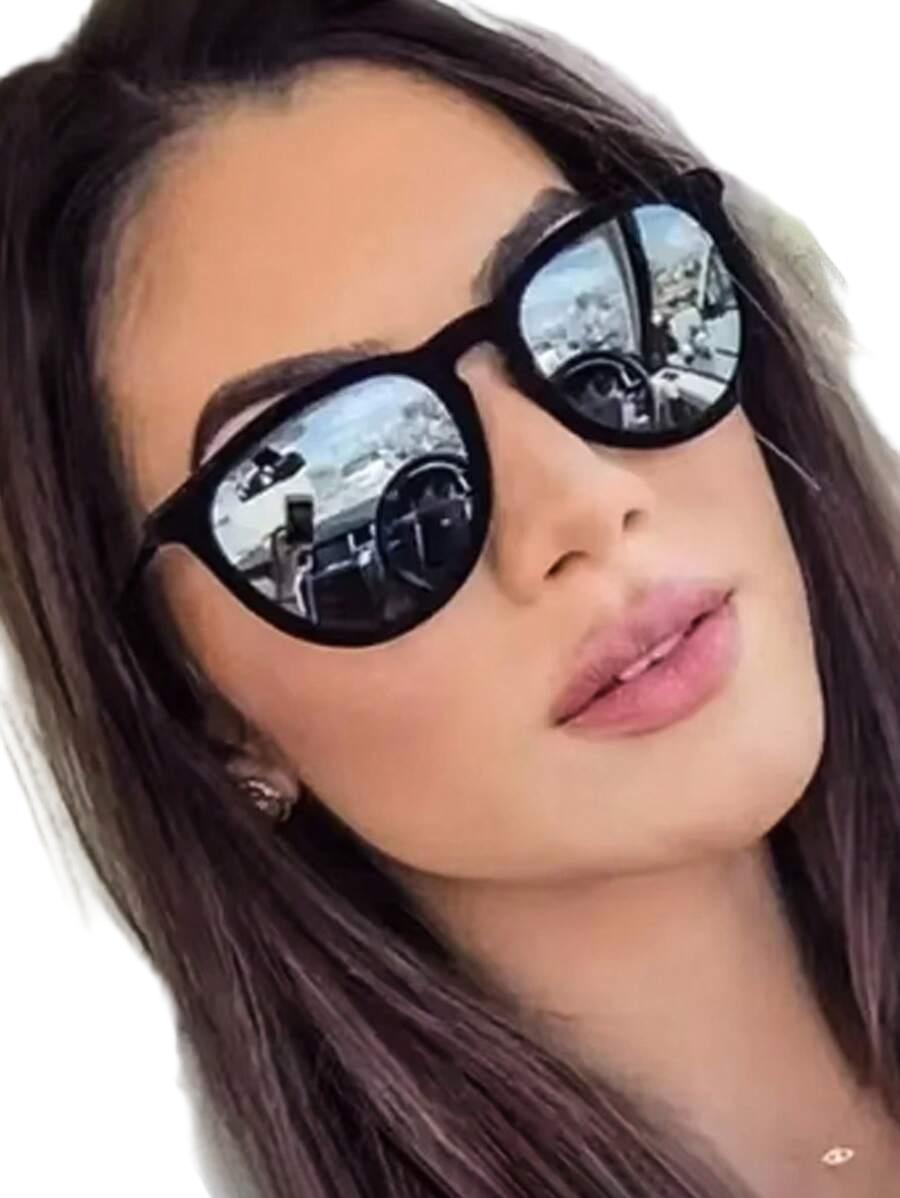 SHEIN CZARNE OKULARY PRZECIWSŁONECZNE S07