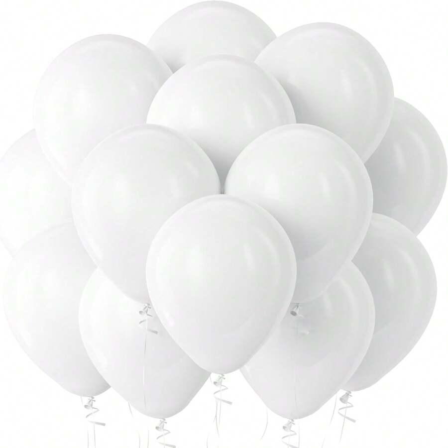 SHEIN BIAŁY BALON LATEKSOWY 10SZT. S07