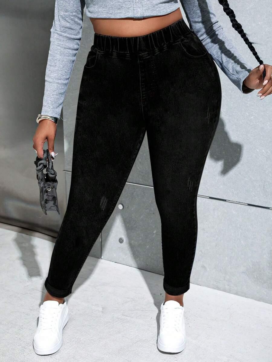 SHEIN CZARNE JEASNY RURKI S06__XXL