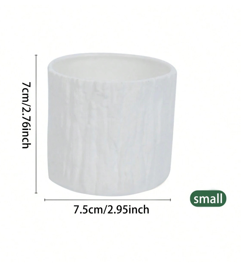 SHEIN BIAŁA OSŁONKA NA DONICZKĘ S07__7X7,5CM