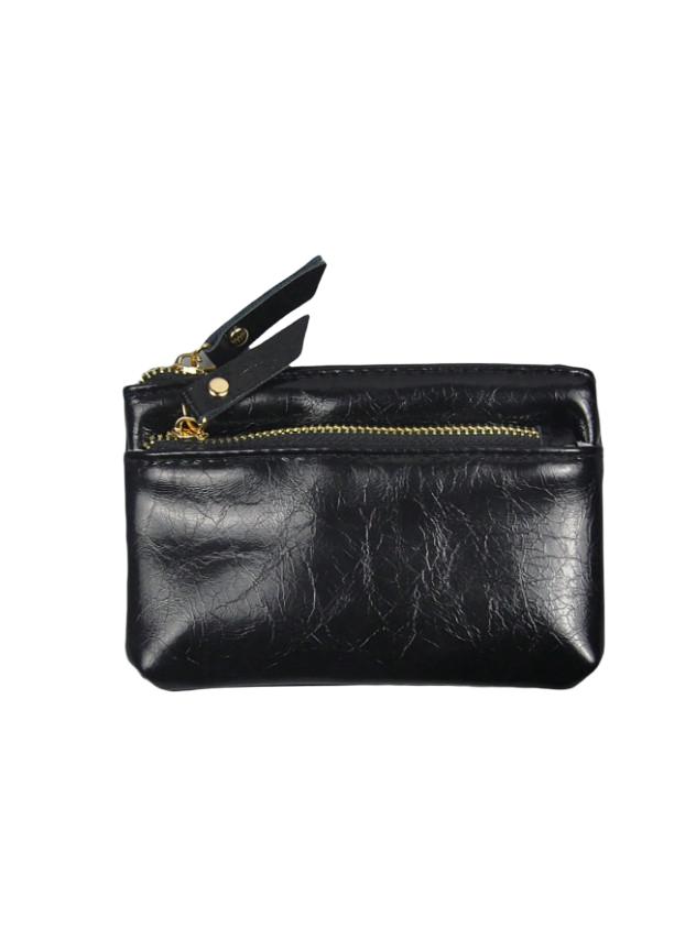 SHEIN CZARNY PORTFEL ZAMEK S07__13,5X9
