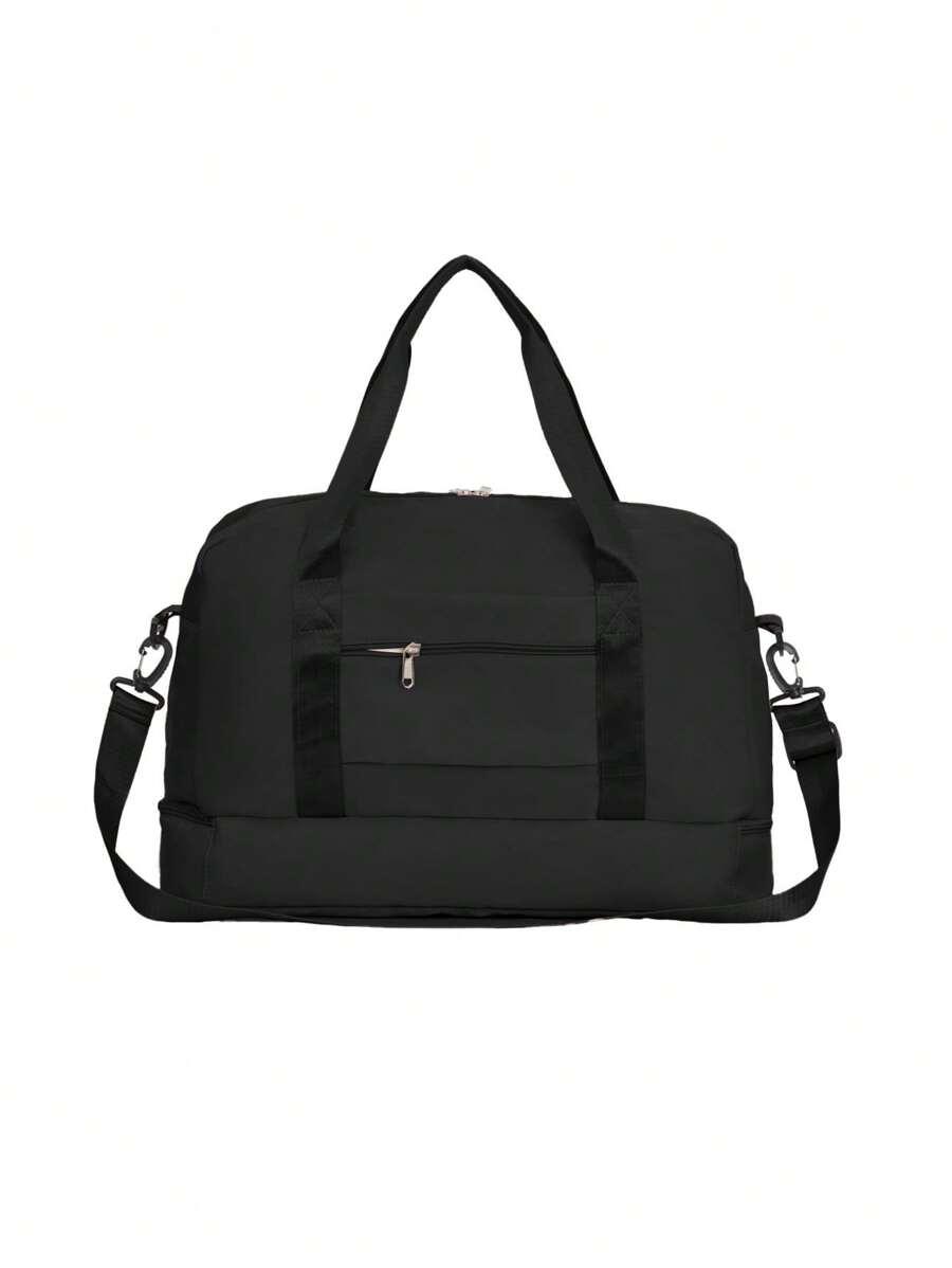 SHEIN CZARNA TORBA ZAMEK 25X34X50CM