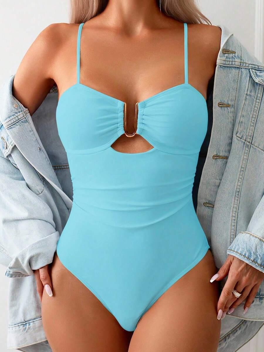 SHEIN JEDNOCZĘŚCIOWY STRÓJ KĄPIELOWY S09__M