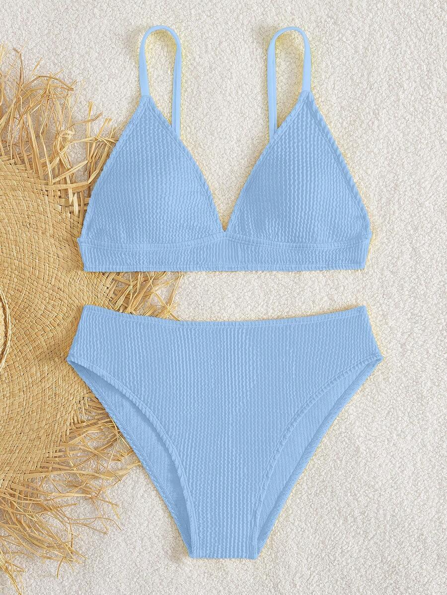 SHEIN NIEBIESKI DWUCZĘŚCIOWY STRÓJ KĄPIELOWY S09__158/164
