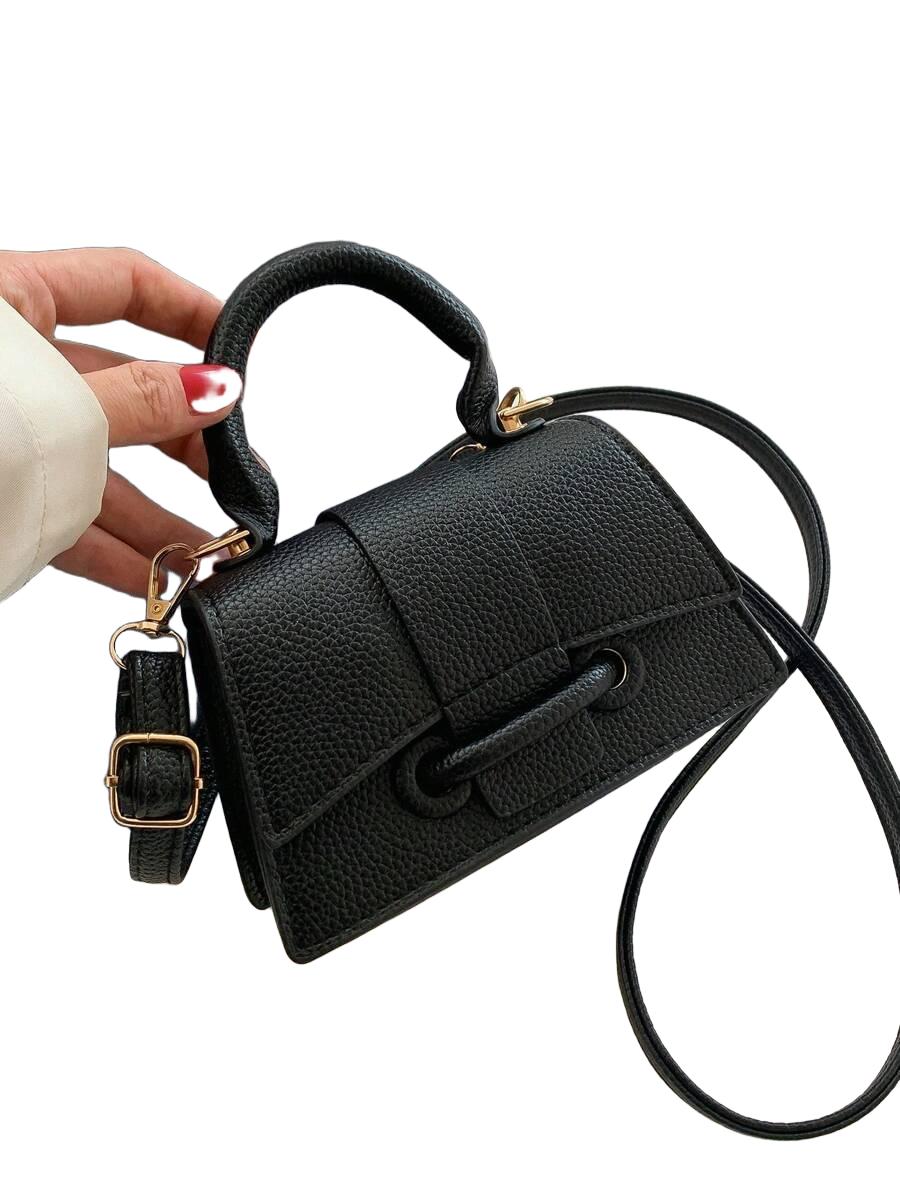 SHEIN CZARNA MINI TOREBKA S07__16X7X9,5CM