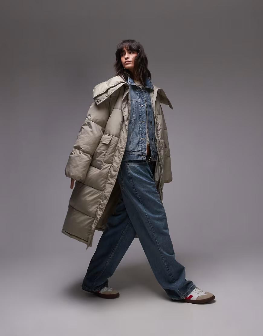 TOPSHOP BEŻOWA KURTKA PIKOWANA W01__S/M