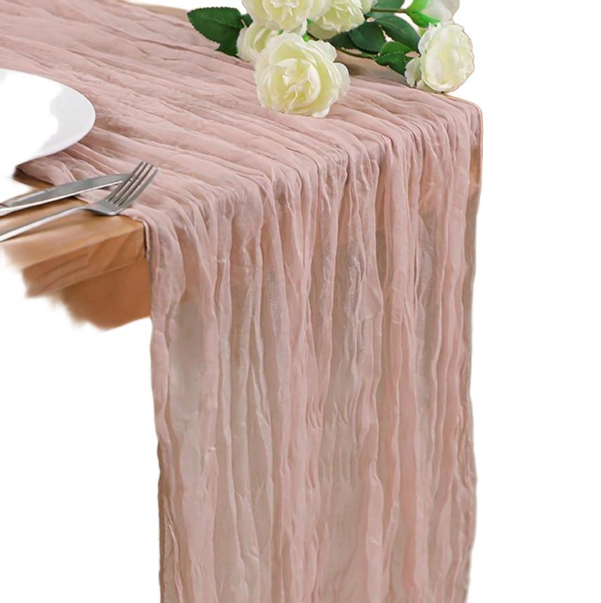 SHEIN RÓŻOWY BIEŻNIK NA STÓŁ S07__90X300