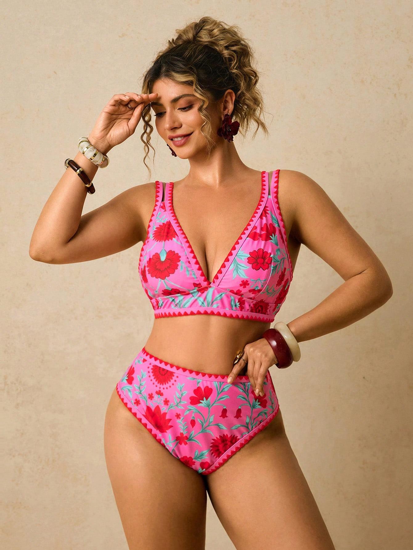 SHEIN DWUCZĘŚCIOWY STRÓJ KĄPIELOWY S09__50