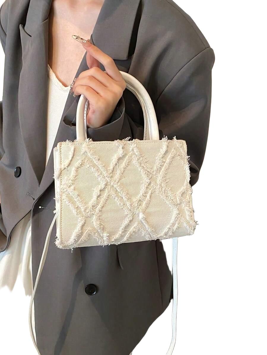 SHEIN BIAŁA TOREBKA ZIP S07__15X20CM
