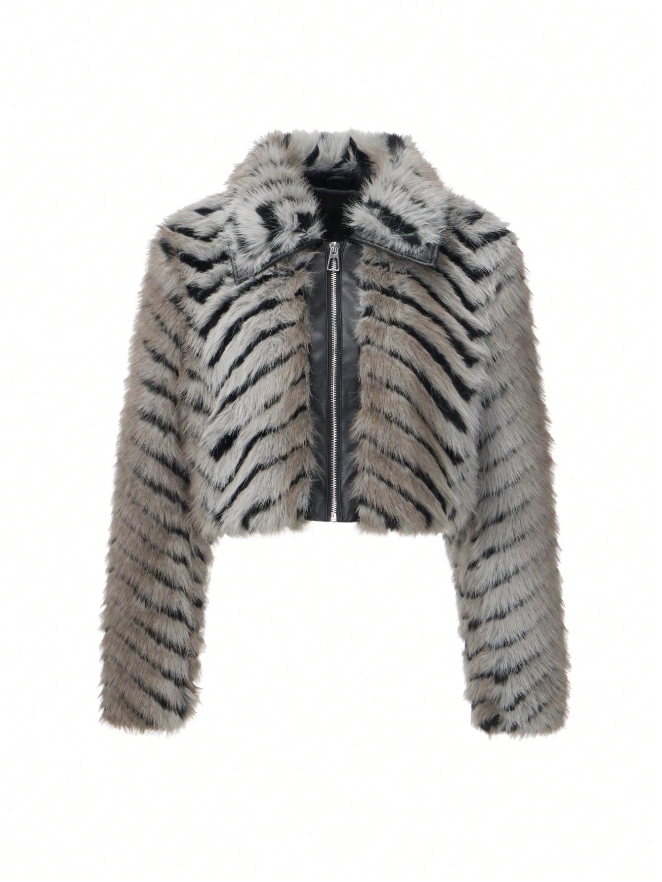 SHEIN SZTUCZNE FUTRO ZAMEK W01__L