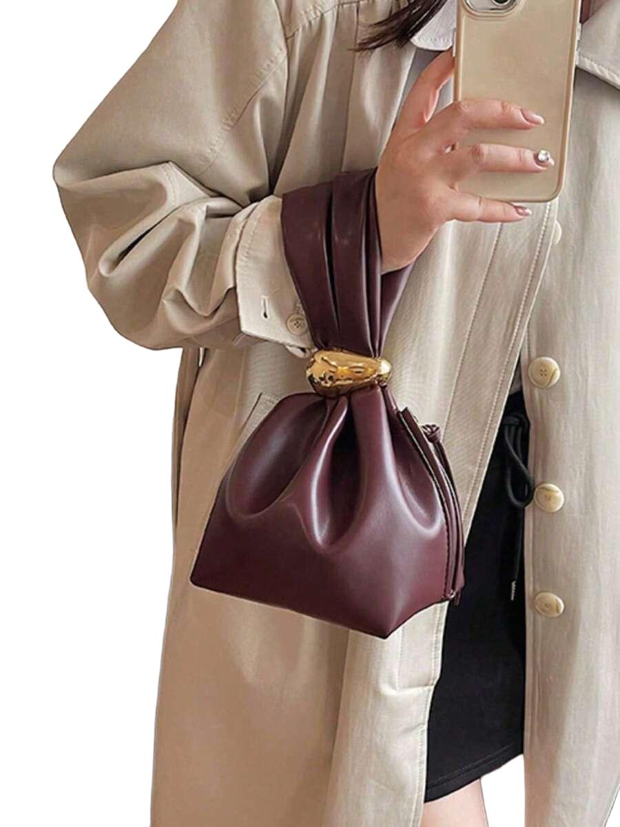 SHEIN CZERWONA TOREBKA ZDOBIENIE S07__16X16,5CM