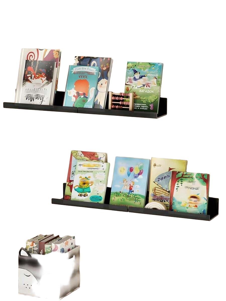 SHEIN CZARNA PÓŁKA 2-PACK S07__30X10X4CM