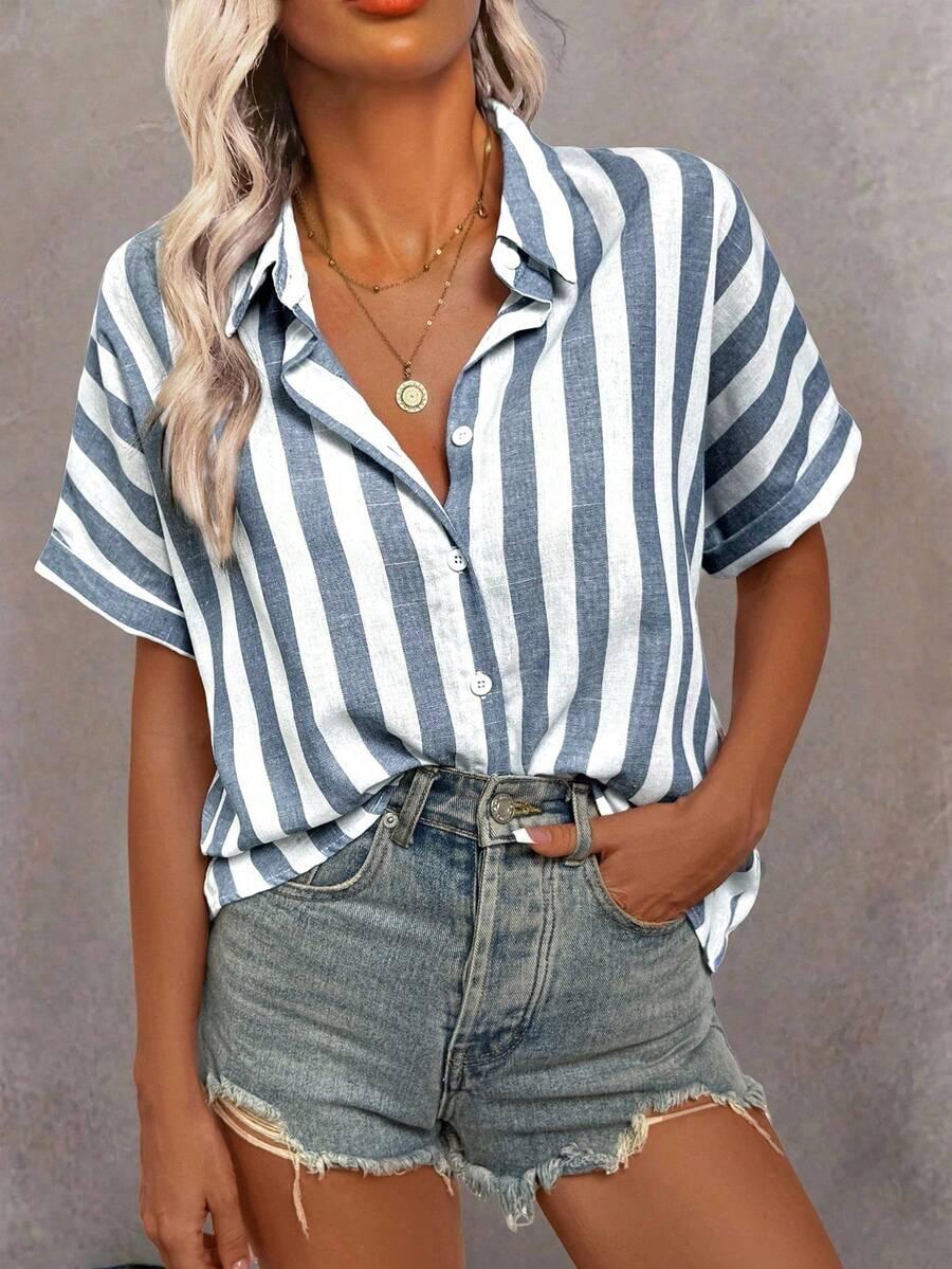 SHEIN KOSZULA W PASKI S09__M