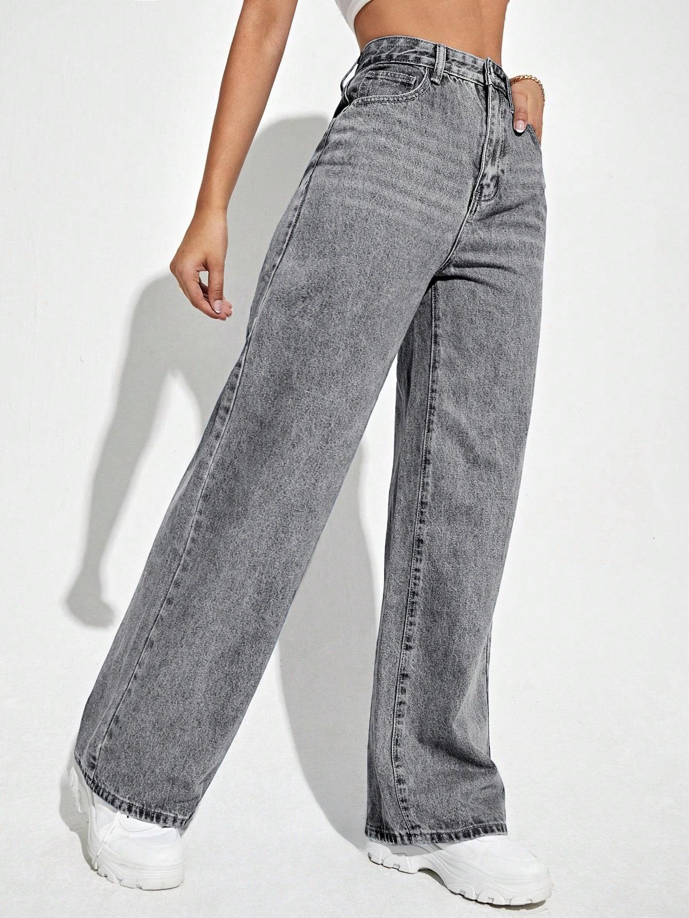 SHEIN SZARE SPODNIE JEANS S06__L