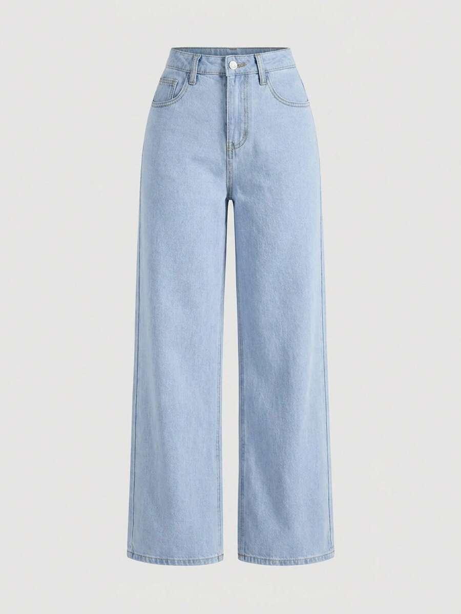 SHEIN PROSTE SPODNIE JEANS PK01__S