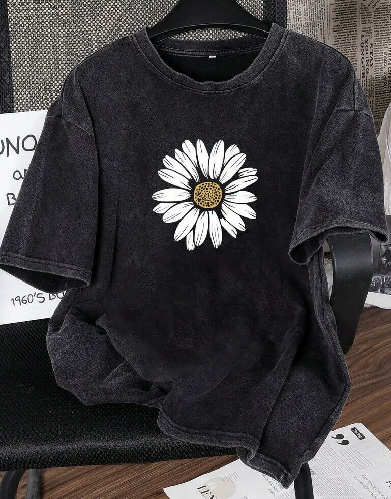 ZZG BLUZKA KRÓTKI RĘKAW WZÓR PRINT S06__XL