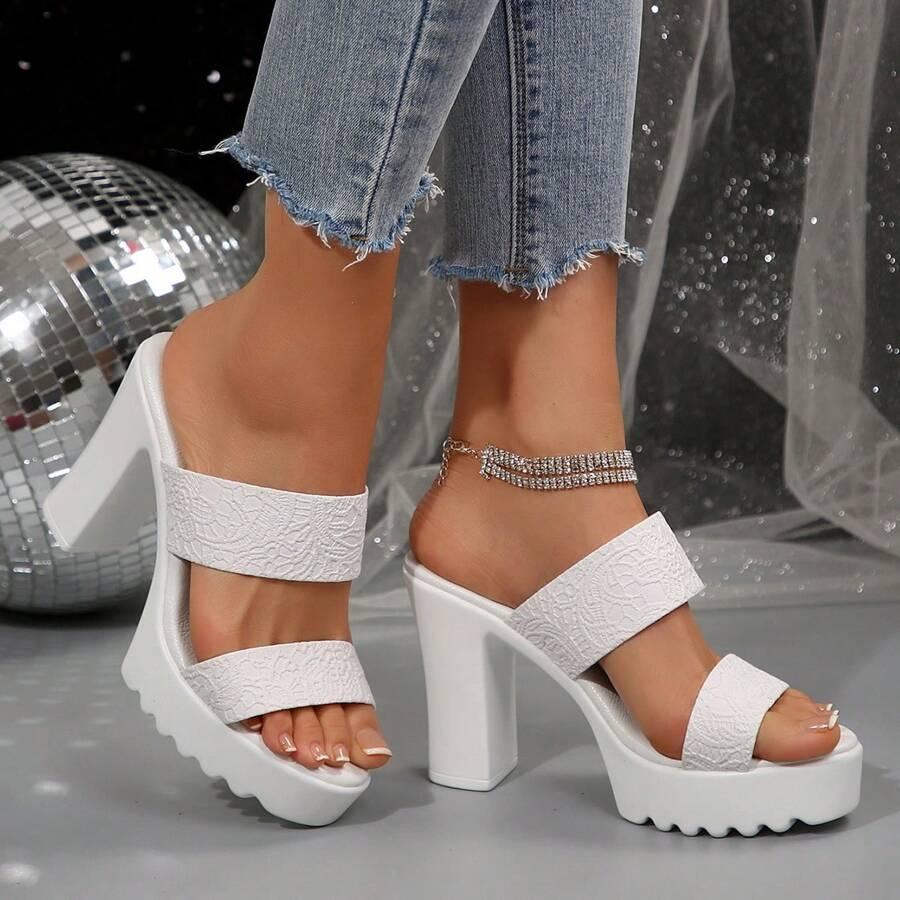 SHEIN BIAŁE KLAPKI OBCAS S06__39,5
