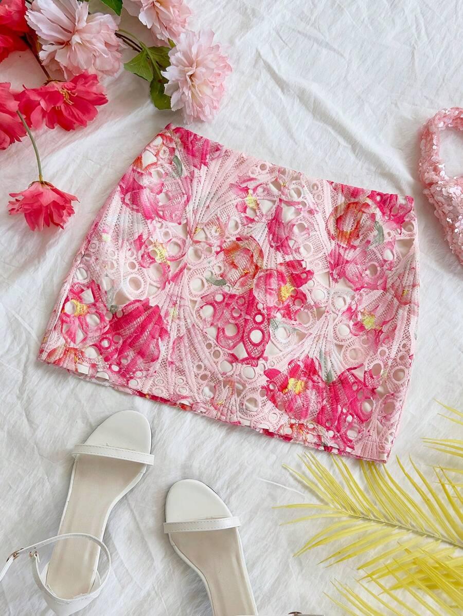 SHEIN SPÓDNICA MINI WZÓR S06__XS