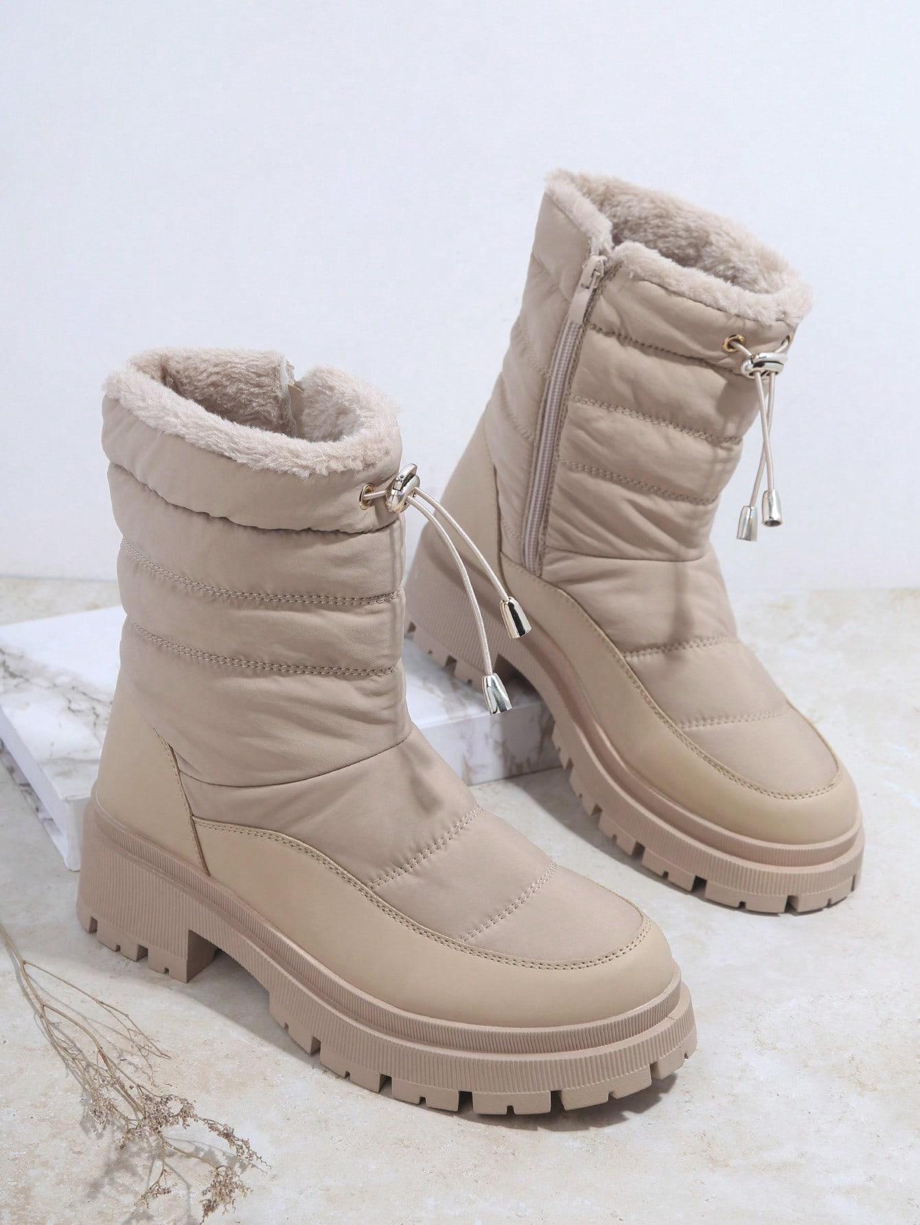 SHEIN BEŻOWE WSUWANE BOTKI W01__37