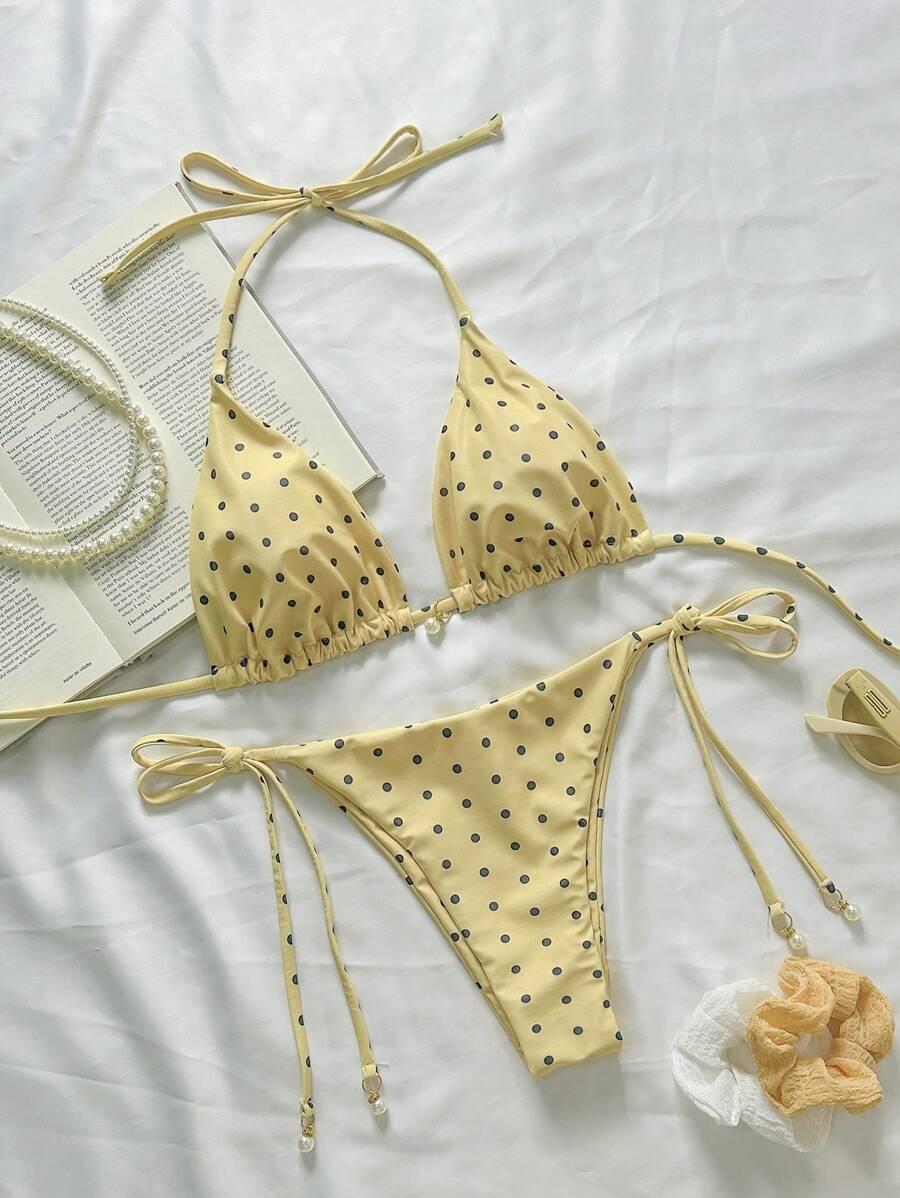SHEIN DWUCZĘŚCIOWY STRÓJ KĄPIELOWY WZÓR S09__L