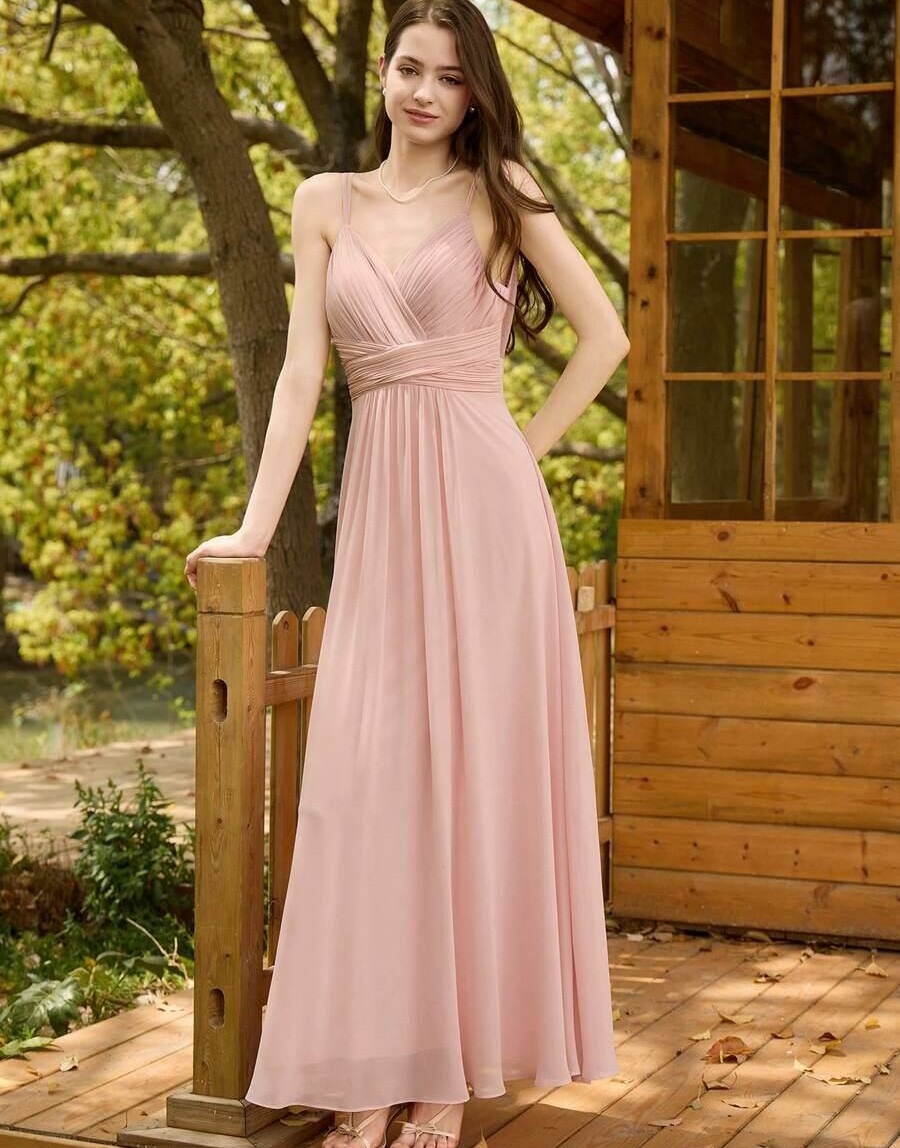 EVERPRETTY RÓŻOWA MAXI SUKIENKA ODKRYTE PLECY S06__M