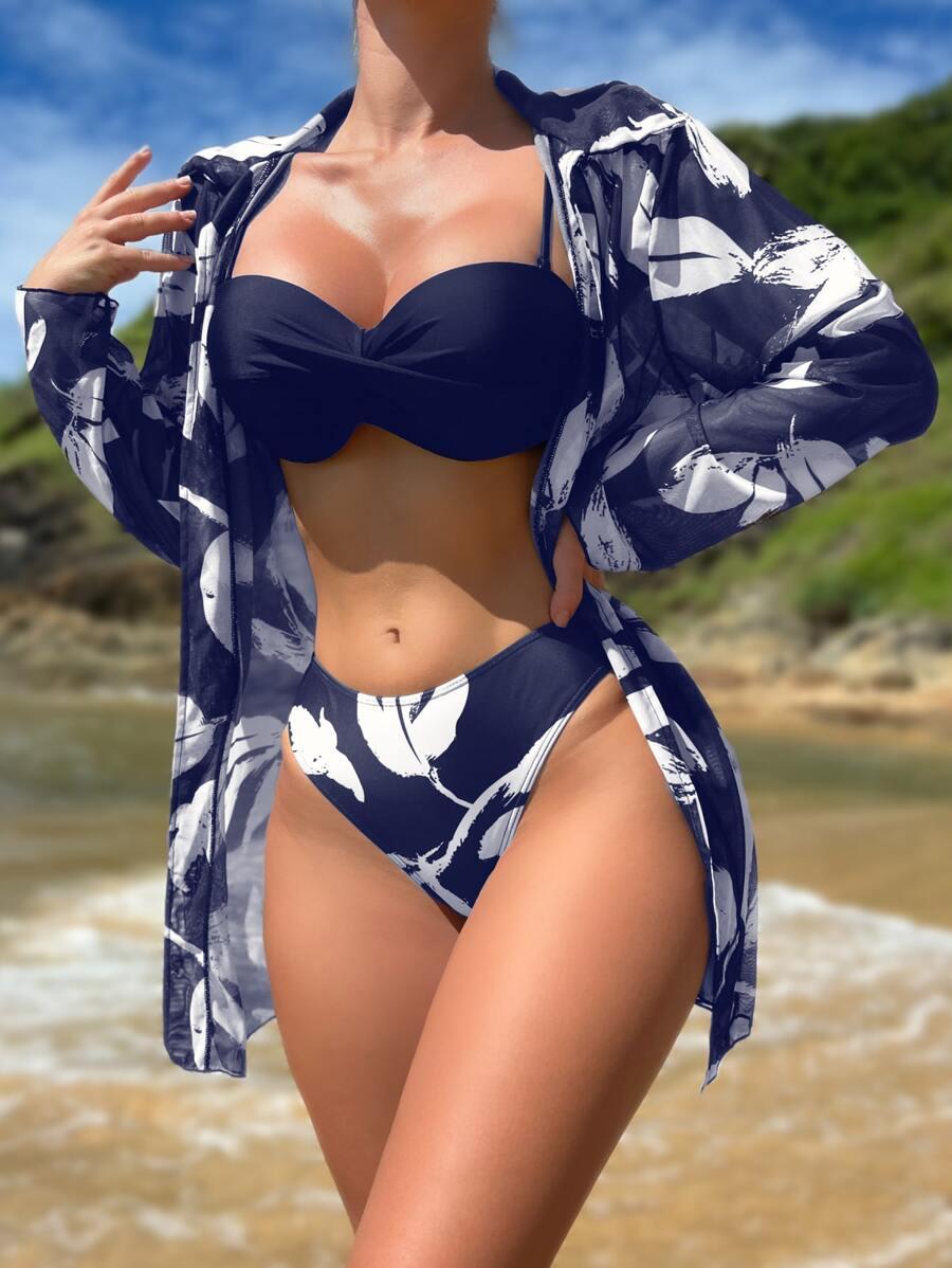 SWIM LUSHOIRE DWUCZĘŚCIOWY STRÓJ KĄPIELOWY NARZUTKA S09__XL