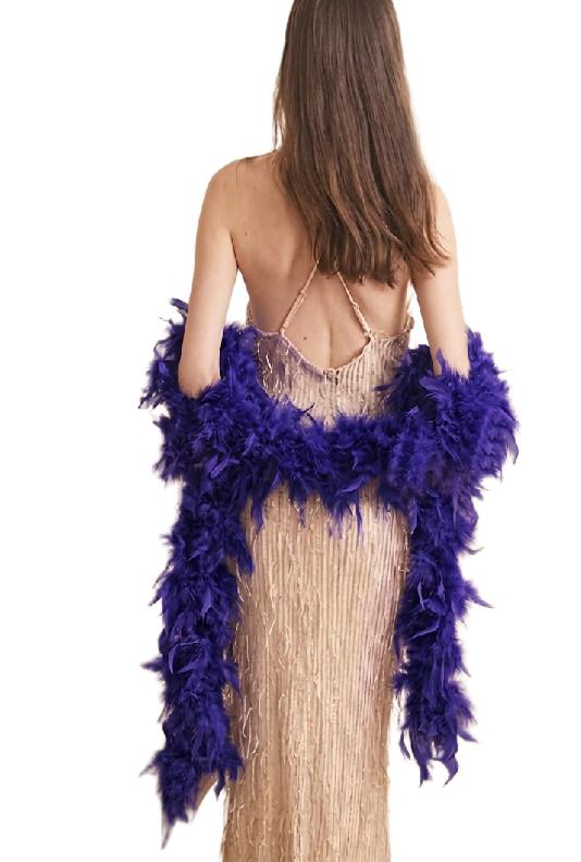 SHEIN FIOLETOWY SZALIK BOA S07__150CM
