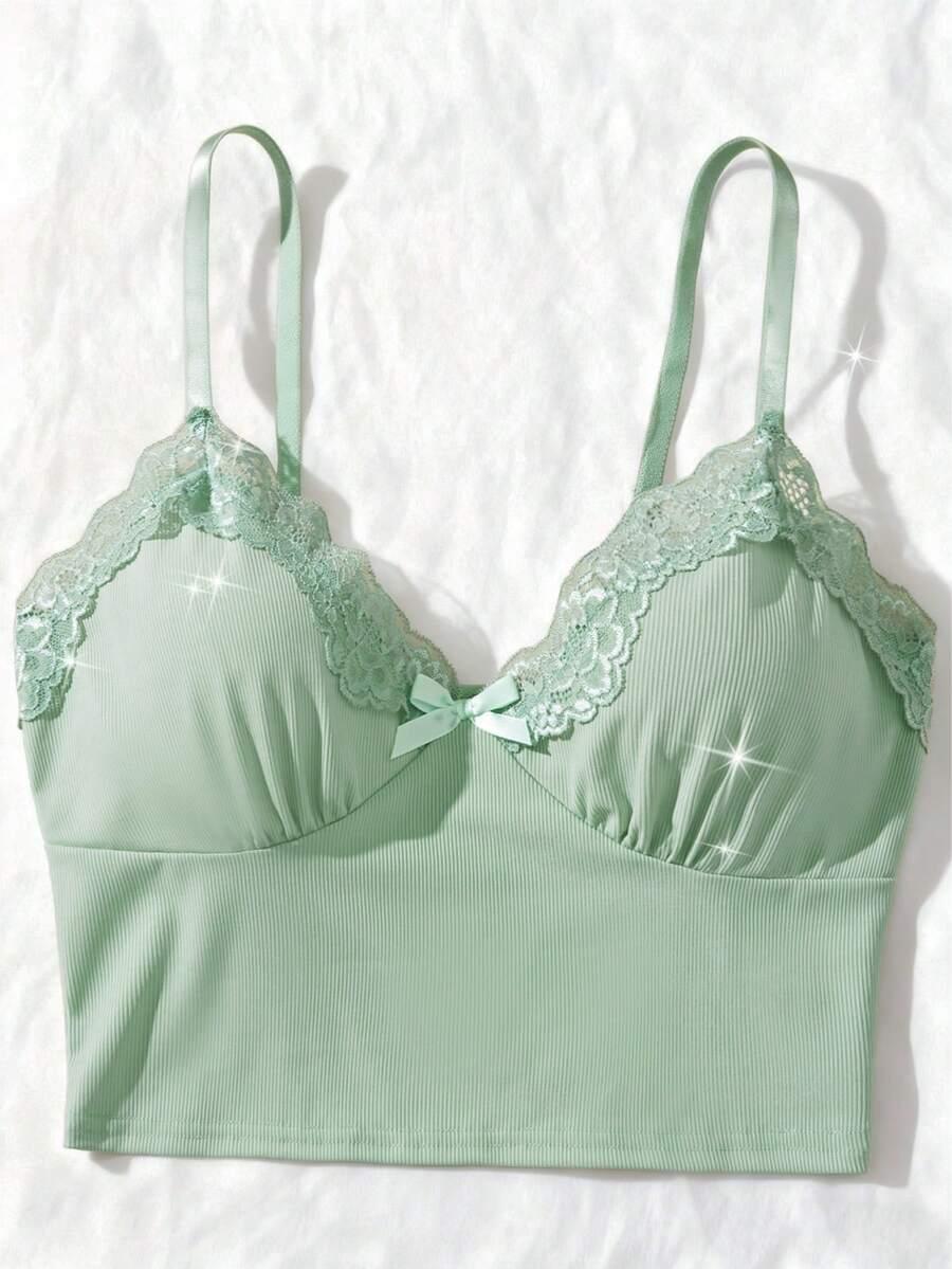 SHEIN ZIELONY TOP NA RAMIĄCZKACH S06__S