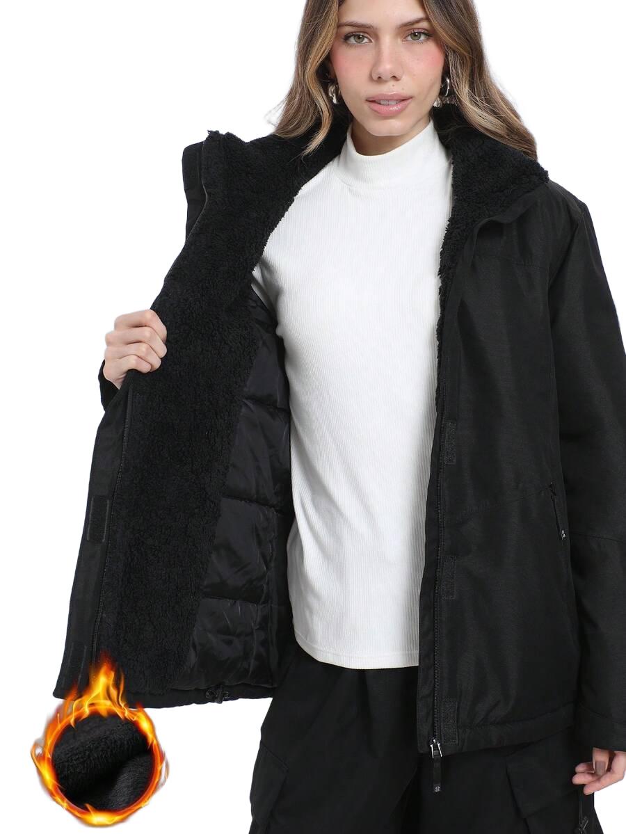 SHEIN CZARNA KURTKA KAPTUR W01__XXL