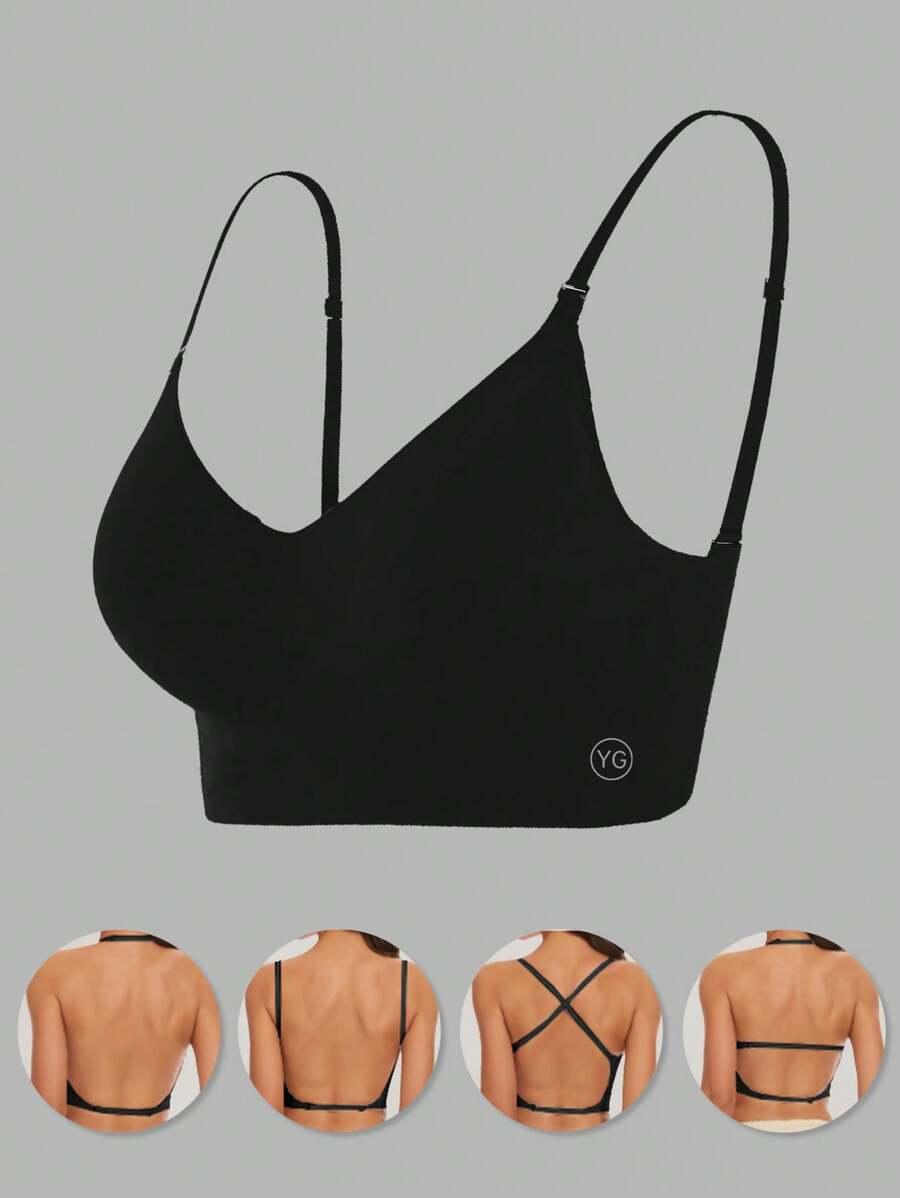 SHEIN CZARNY BIUSTONOSZ BEZSZWOWY S09__M