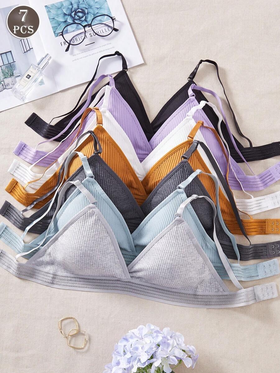SHEIN MIĘKKI BIUSTONOSZ 6-PACK S06__M
