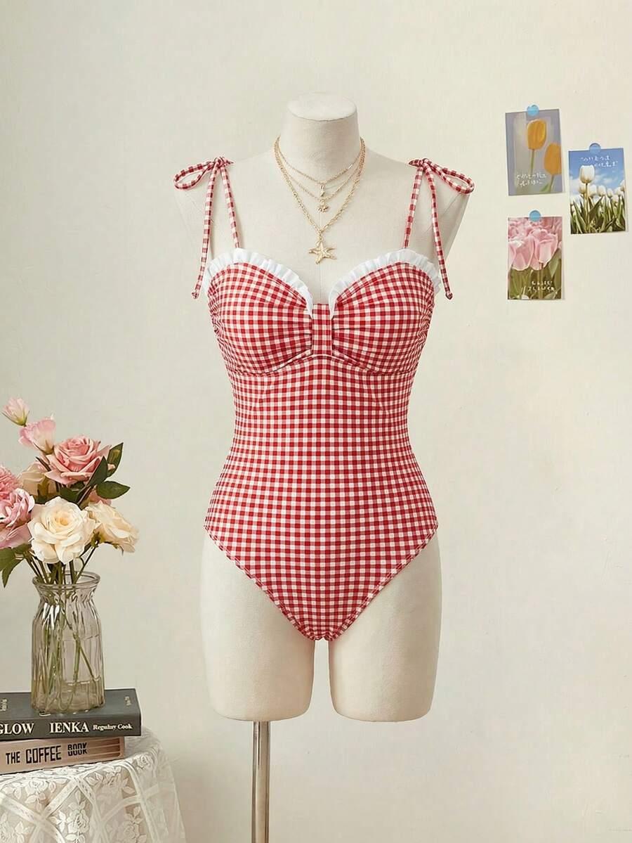 SHEIN JEDNOCZĘŚCIOWY STRÓJ KĄPIELOWY S09__M