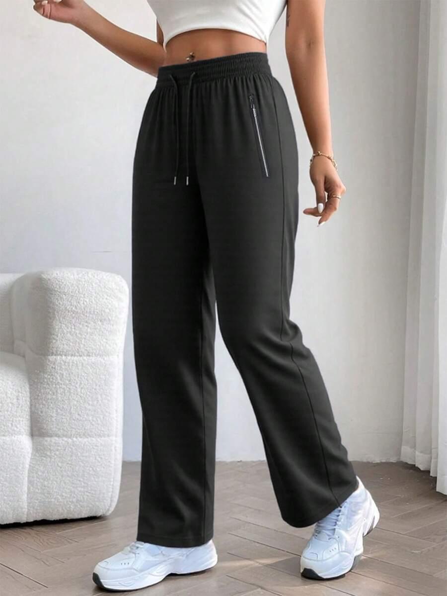 SHEIN CZARNE SPODNIE CASUAL S06__48