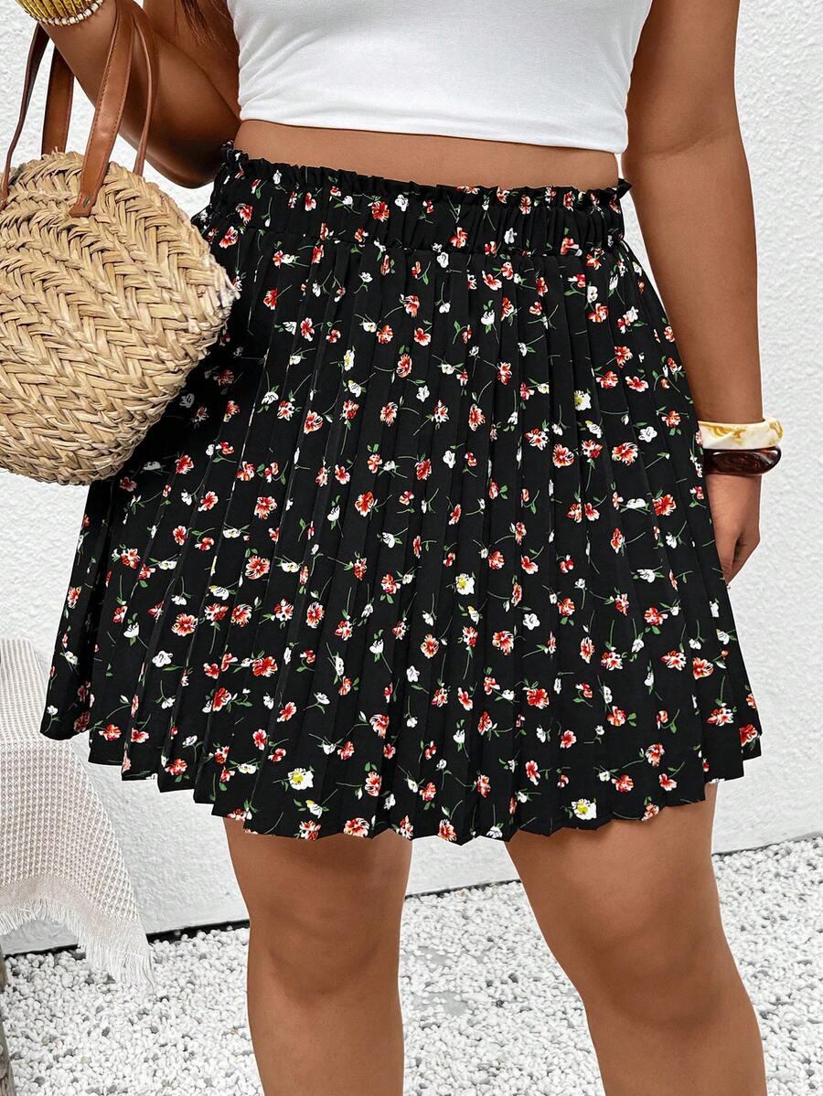 SHEIN MINI SPÓDNICA W KWIATY S06__48