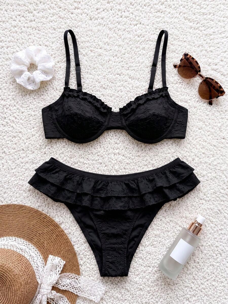 SHEIN DWUCZĘŚCIOWY STRÓJ KĄPIELOWY S09__M